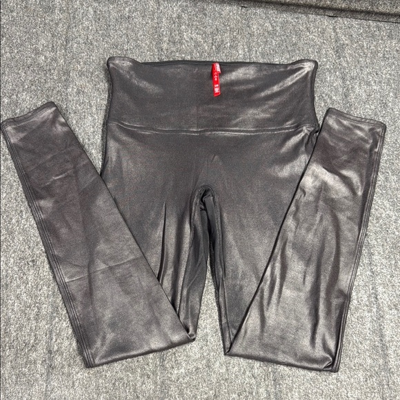 Spanx Black Faux Leather Leggings - Picture 1 of 4